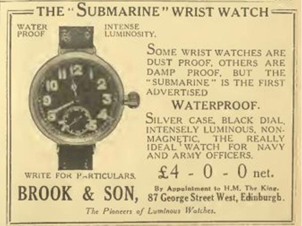 这只默默无闻的潜水艇会不会是第一只防水手表呢?